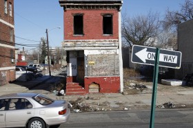 Boarded-up buildings in Camden, N.J. The city has among the nation's highest unemployment, school dropout and homeless rates. (AP Photo/Mel Evans)